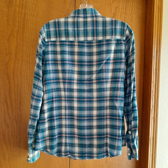 J. Crew "Perfect" Long Sleeve Plaid Top size 8 *G-0292 - Picture 8 of 8